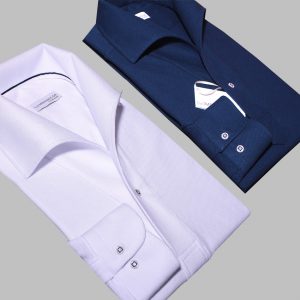 Navy & white polo shirts 100% βαμβάκι χειροποίητο