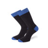 Κάλτσες Δίχρωμες Ψηλές Μαύρο, Ηλεκτρίκ, Unisex Leon Henry