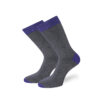 Κάλτσες Ψηλές Δίχρωμες Γκρι, Μοβ, Unisex