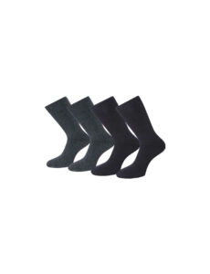Μάλλινες Ανδρικές Κάλτσες Σετ 2 Ζεύγη Ανθρακί Μαύρο
