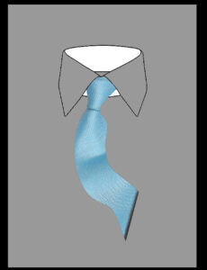 Ανδρική Γραβάτα Μονόχρωμη Γαλάζια
