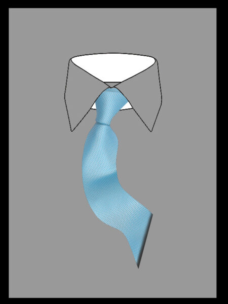 Ανδρική Γραβάτα Μονόχρωμη Γαλάζια