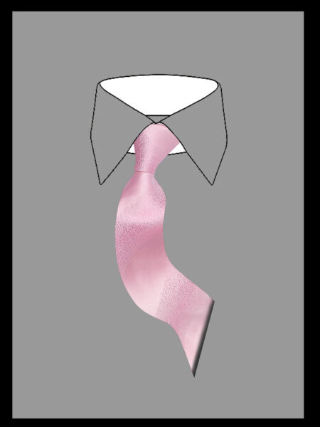 Ανδρική Γραβάτα Ροζ Μονόχρωμη